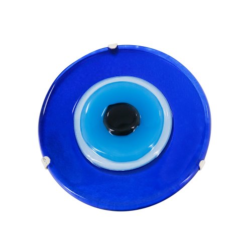 New Glass Evil Eye Royal Blue Napkin Ring (Set of 4) 