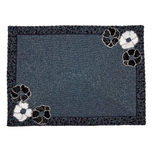Navy Blue Flower Placemat 