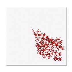 Red New Leaves Napkin Series