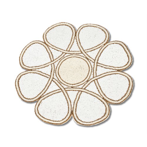 White Flower Placemat