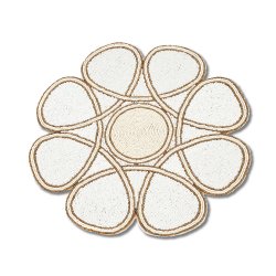White Flower Placemat