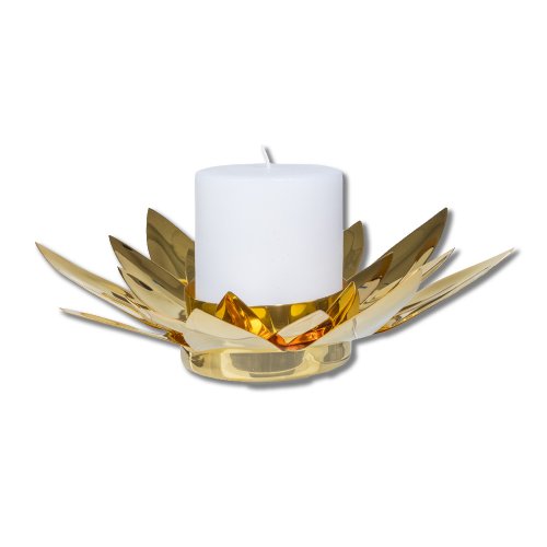 Gold Tealight New Flower Candleholder