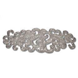 Small Silver Lace Motif Runner