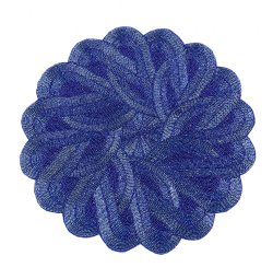 Blue Braided Circular Placemat