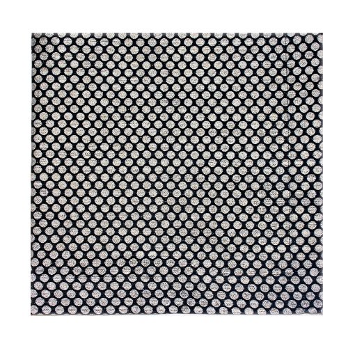 Black and Silver Dot Textured Napkin