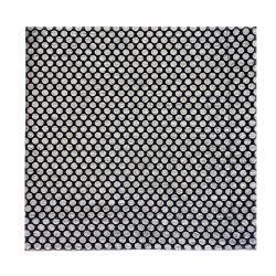 Black and Silver Dot Textured Napkin