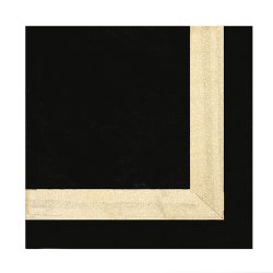 Black and Gold Texture Shimmer Napkin