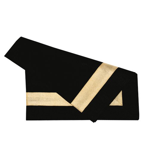Black and Gold Texture Shimmer Napkin