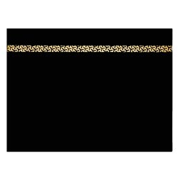 Black Frosted Glass Striped Placemat 