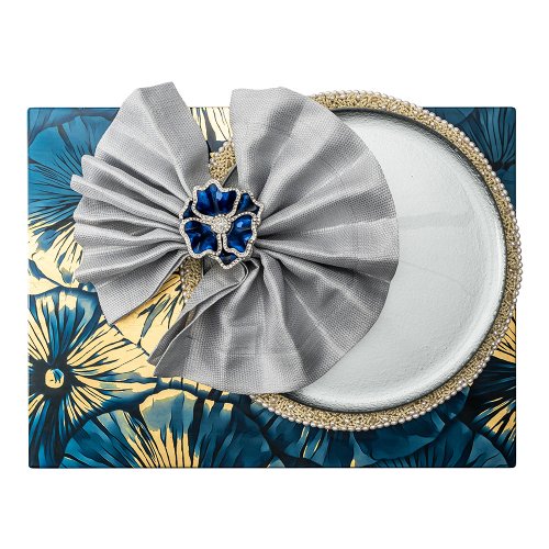 Shades of Blue Anemone Placemat