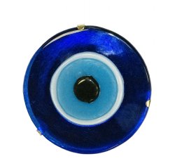 New Glass Evil Eye Royal Blue Napkin Ring (Set of 4) 