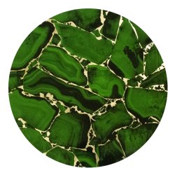 Emerald Stone Lacquer Placemat in Round 
