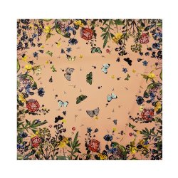 Floral Butterfly Lacquer Square Placemat