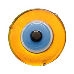 New Glass Evil Eye Gold Napkin Ring (Set of 4) 