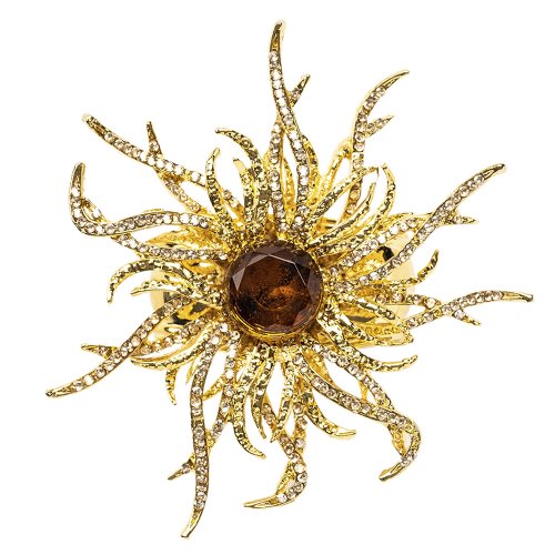 Gold Fire Spider Napkin Ring