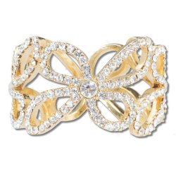 Gold Flower Chain Napkin Ring