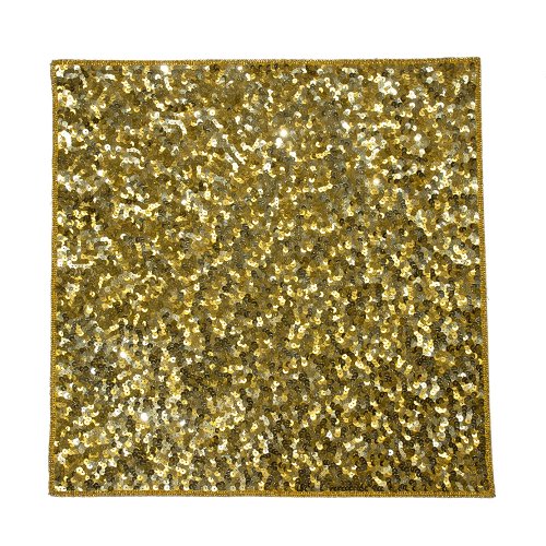 Gold Sequence Square Placemat