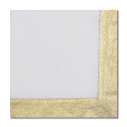 Gold Shimmer Border Napkin