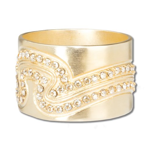 Gold Wave Napkin Ring