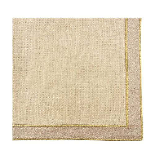 Earth Classic Border Square Napkin Gold Border Napkin Gold