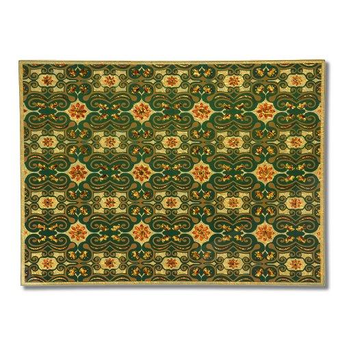 Green Majestic Glass Lace Placemat 
