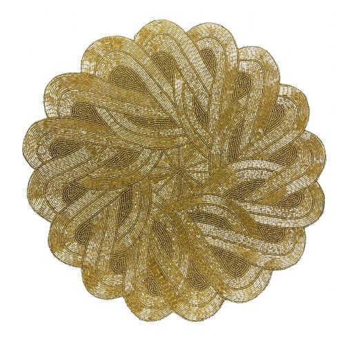 Gold Braided Circular Placemat