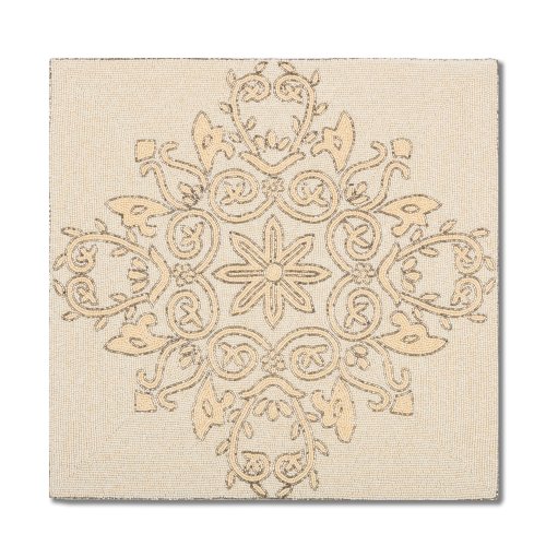 Ivory Flower Square Placemat