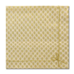 Cute as Bow Gold and White Napkin