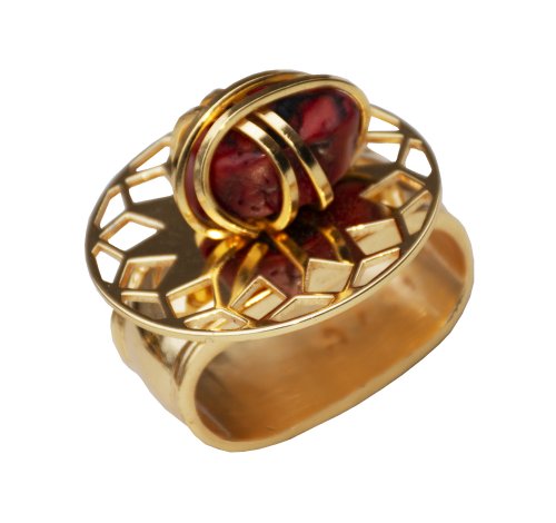 Red Modern Stone Napkin Ring