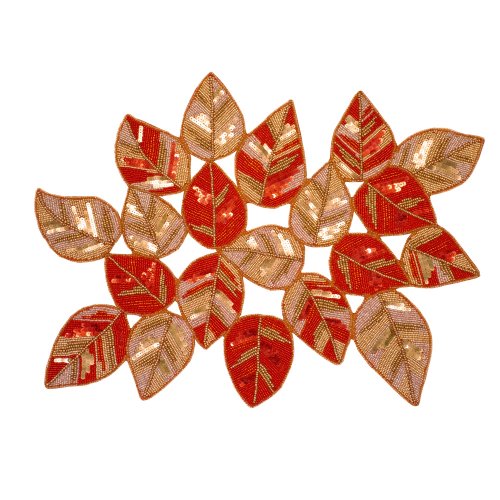 Gold Red Leaves Placemat