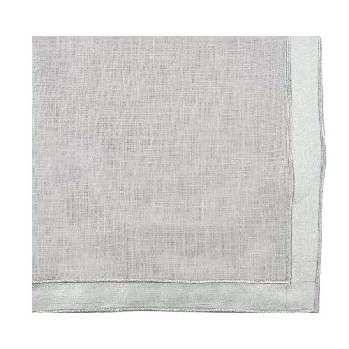 Earth Classic Border Square Napkin Silver Border Napkin Silver