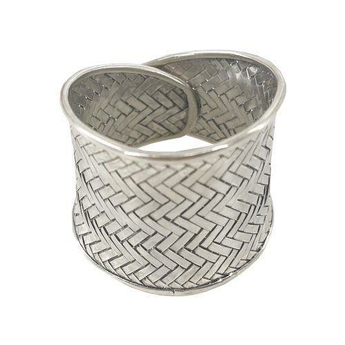 Silver Cuff Link Napkin Rings