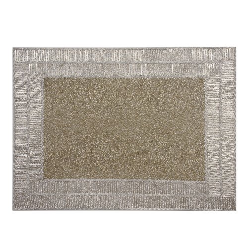 Silver Rectangle Shine Placemats 