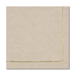 Super Soft Textured Gold Line Napkin