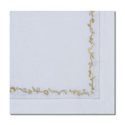 Gold Wave Embroidered Napkin