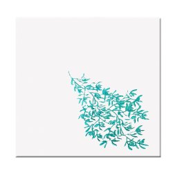 Turquoise New Leaves Napkin