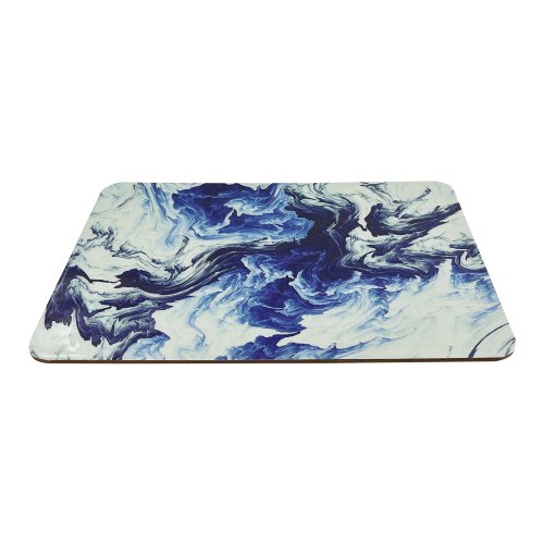 Wave Hand Painted Lacquer Wood Placemat