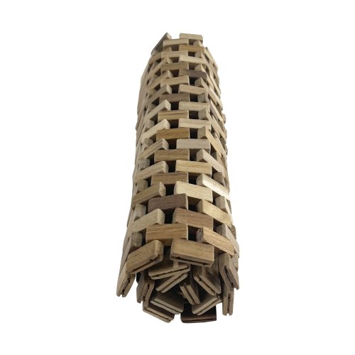 Interlocking Wood Folding Natural Placemat