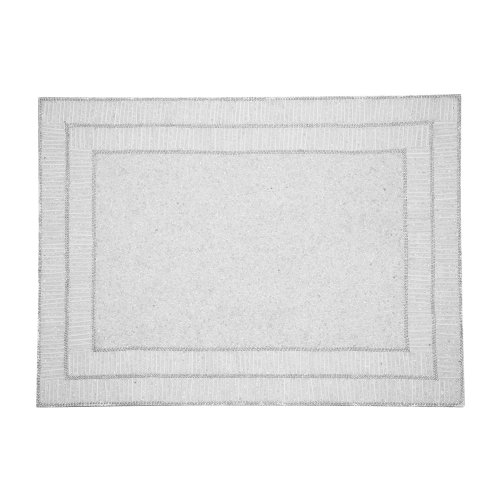 White Rectangle Shine Placemats 